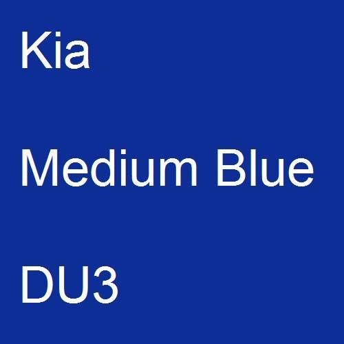 Kia, Medium Blue, DU3.